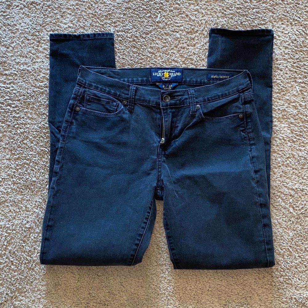 Lucky Brand Sofia Skinny Black Pants
